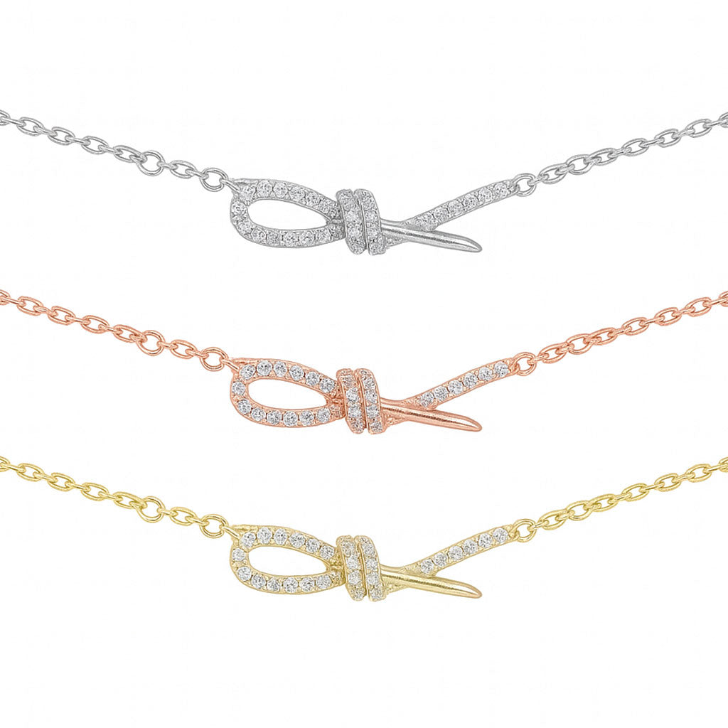 CZ Knott Necklace - GN202