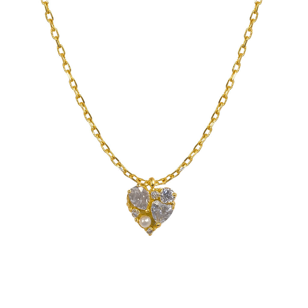 Pearl Heart Necklace - GN201