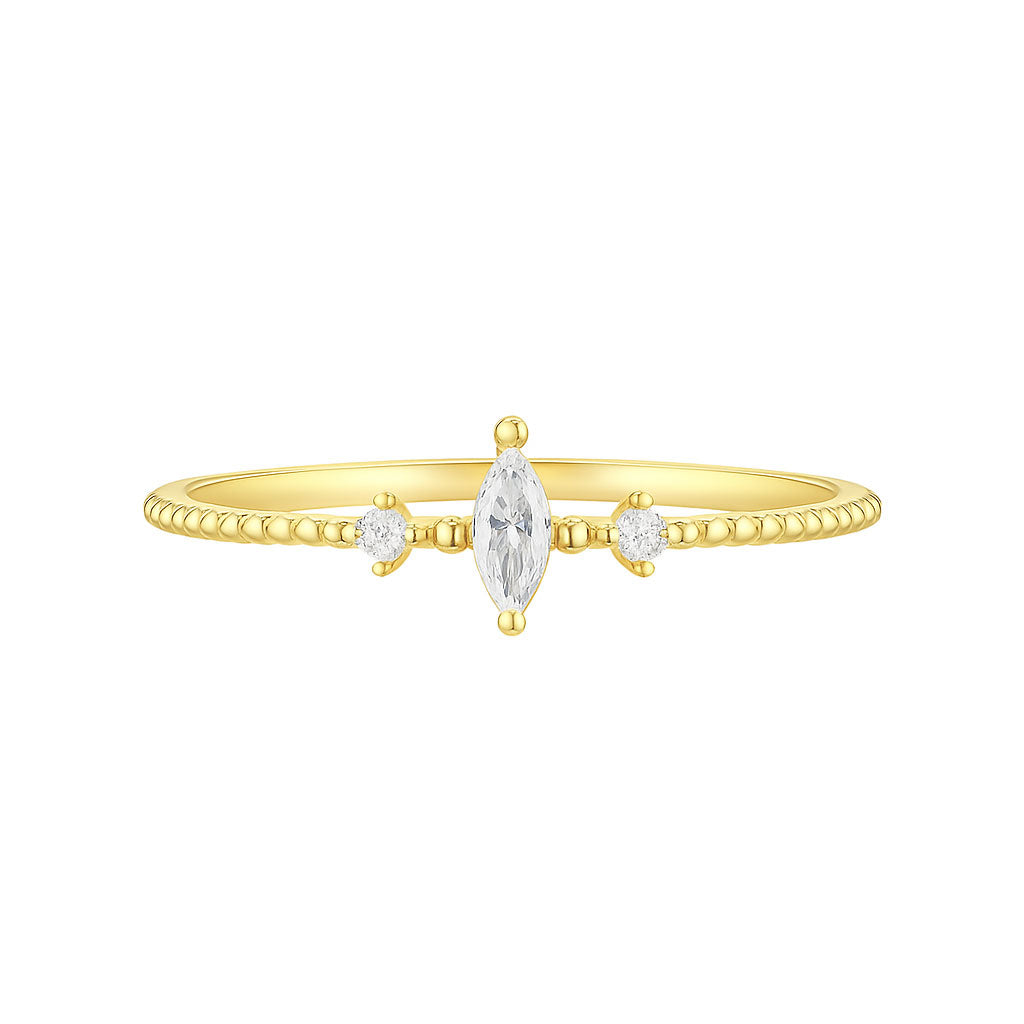 Almond CZ Ring - GR209