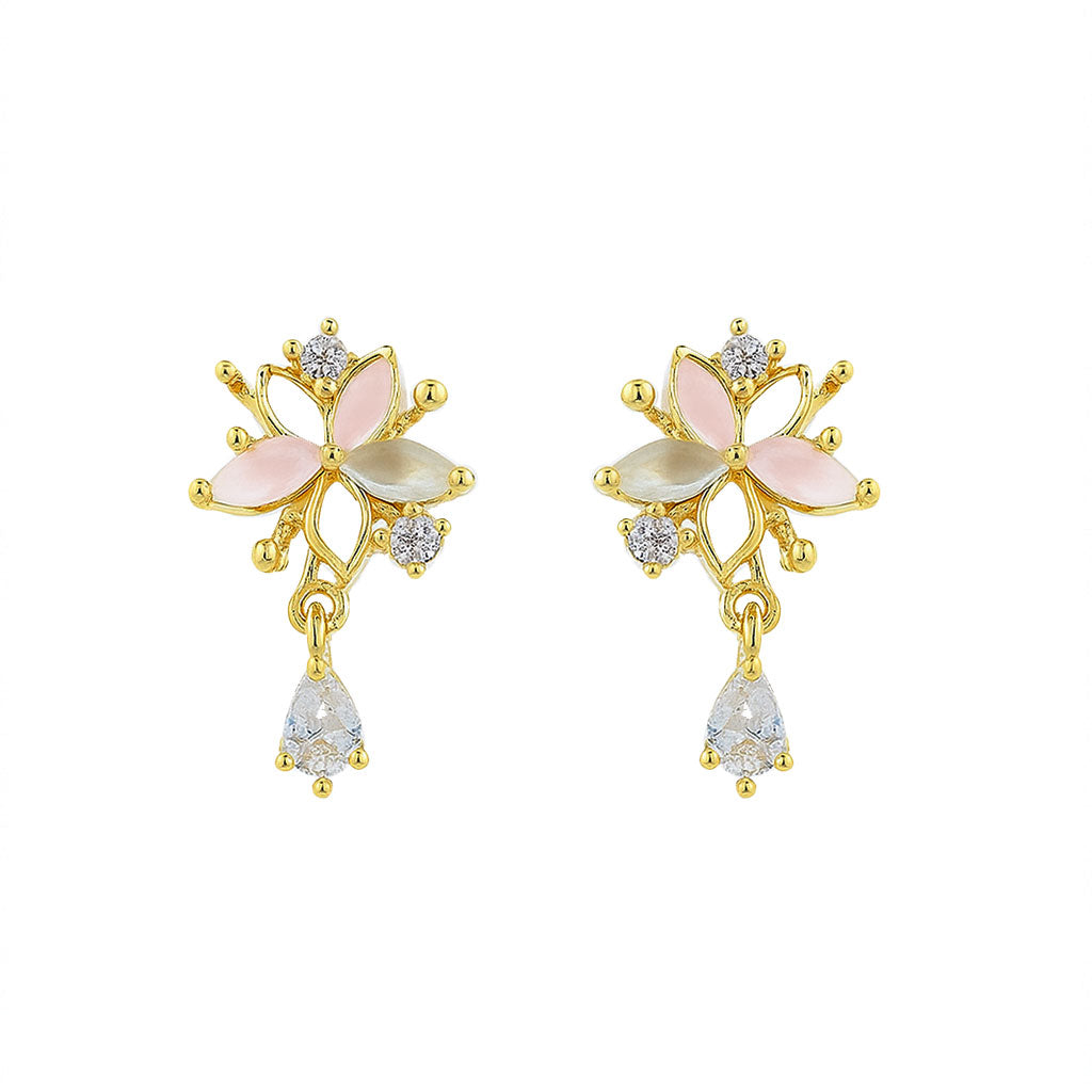 Tropical Hibiscus Earring Studs - GE313