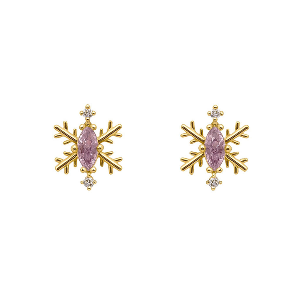 Snowflake Earring Studs - GE323