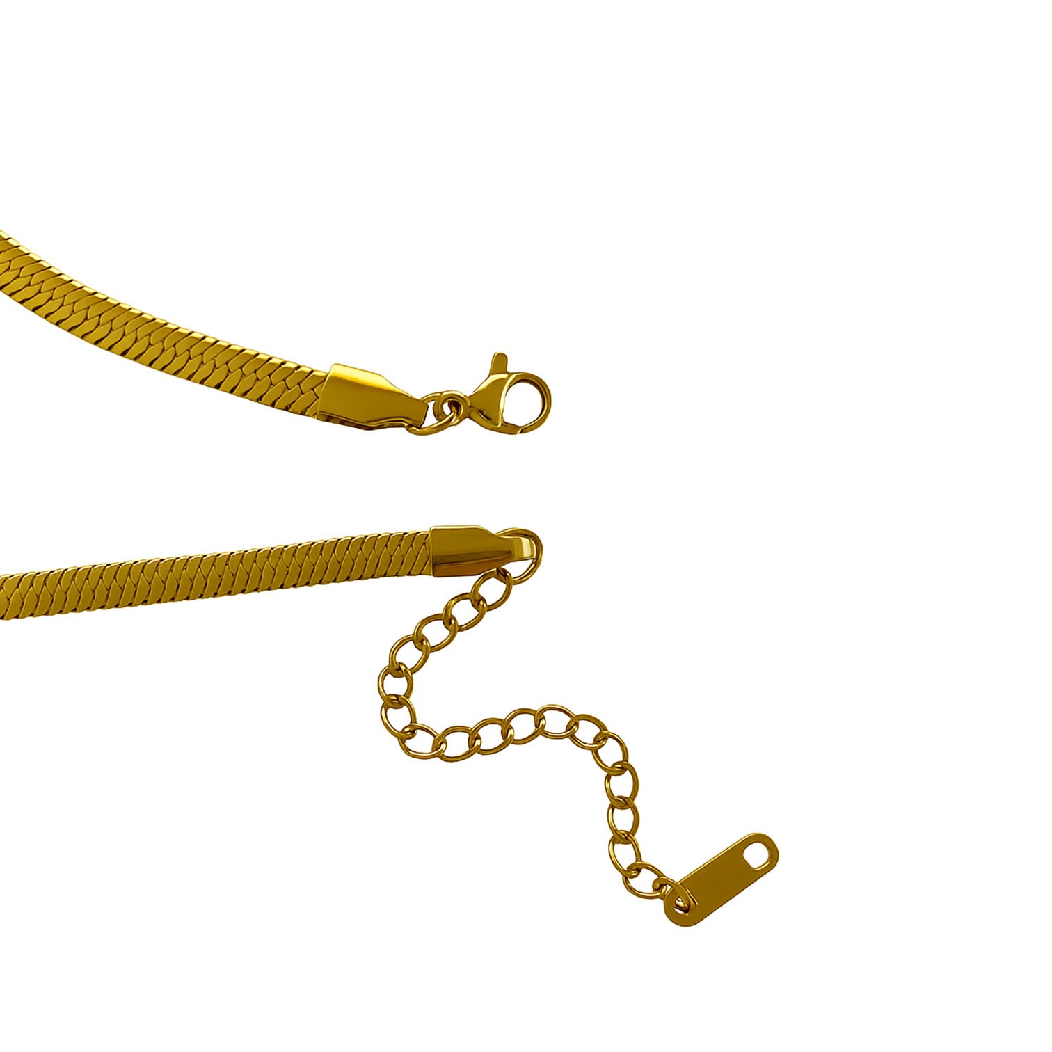 Stainless Steel Herringbone Chain - Short Version - GC114