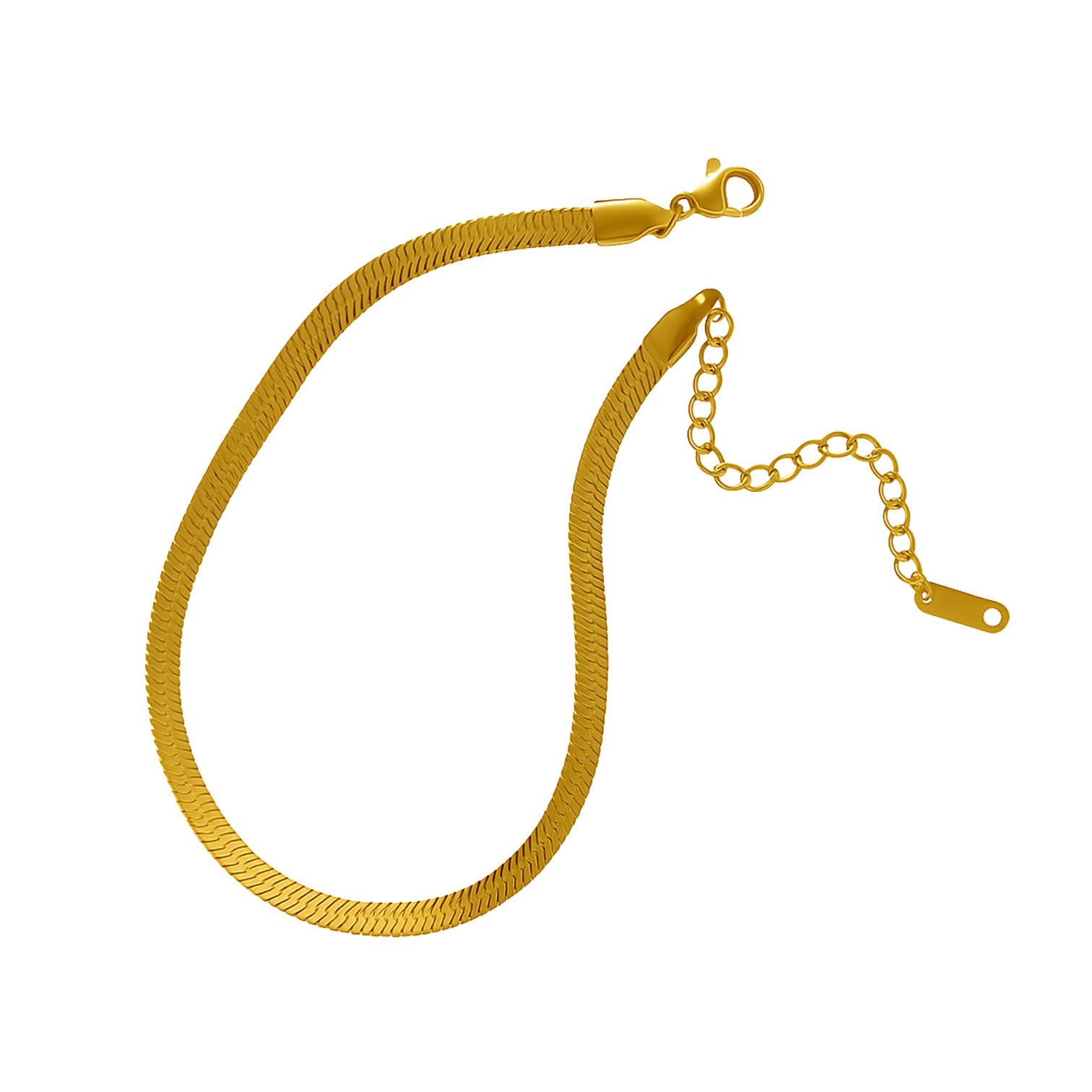 Stainless Steel Herringbone Chain - Short Version - GC114